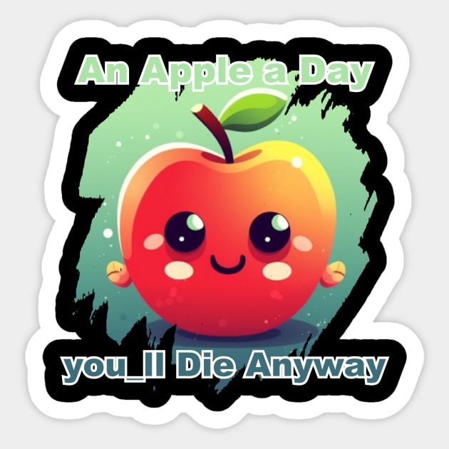 An apple a day Sticker by Pixy Official